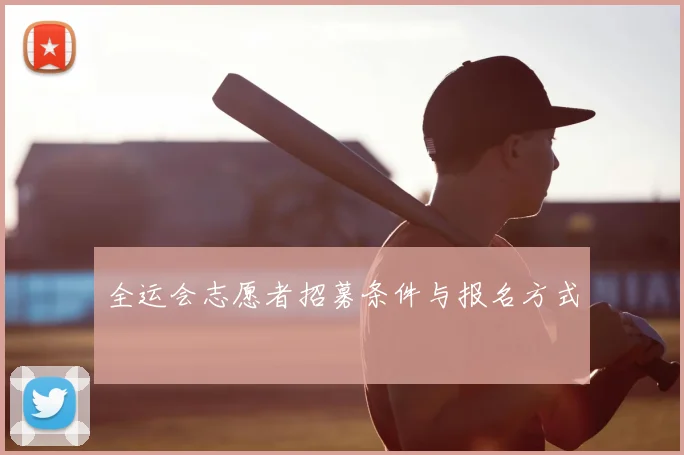 全运会志愿者招募条件与报名方式